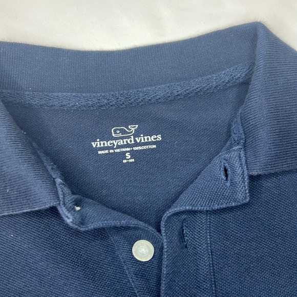 Vineyard Polo Boys shirt Size S 8/10 Navy Blue - Picture 5 of 5